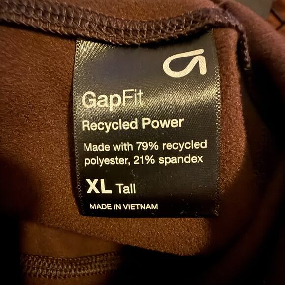 GapFit Recycled Brushed Power Jacket NWT - XL TALL Camo Brown #706805 - Picture 5 of 6